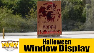 Halloween Window Display This part of Simply Wooden Creations Scroll Saw Artist Contest 2015 Contest play list found here ...