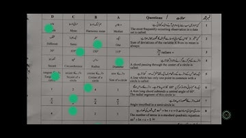 Faisalabad Board second time math mcqs solved | 2023