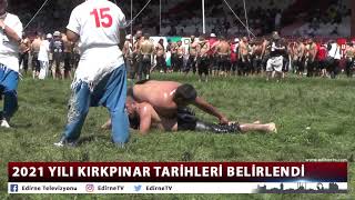 2021 Yili Kirkpinar Tari̇hleri̇ Beli̇rlendi̇