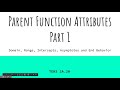 Parent Function Attributes Quiz