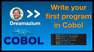 Your First  Cobol Program