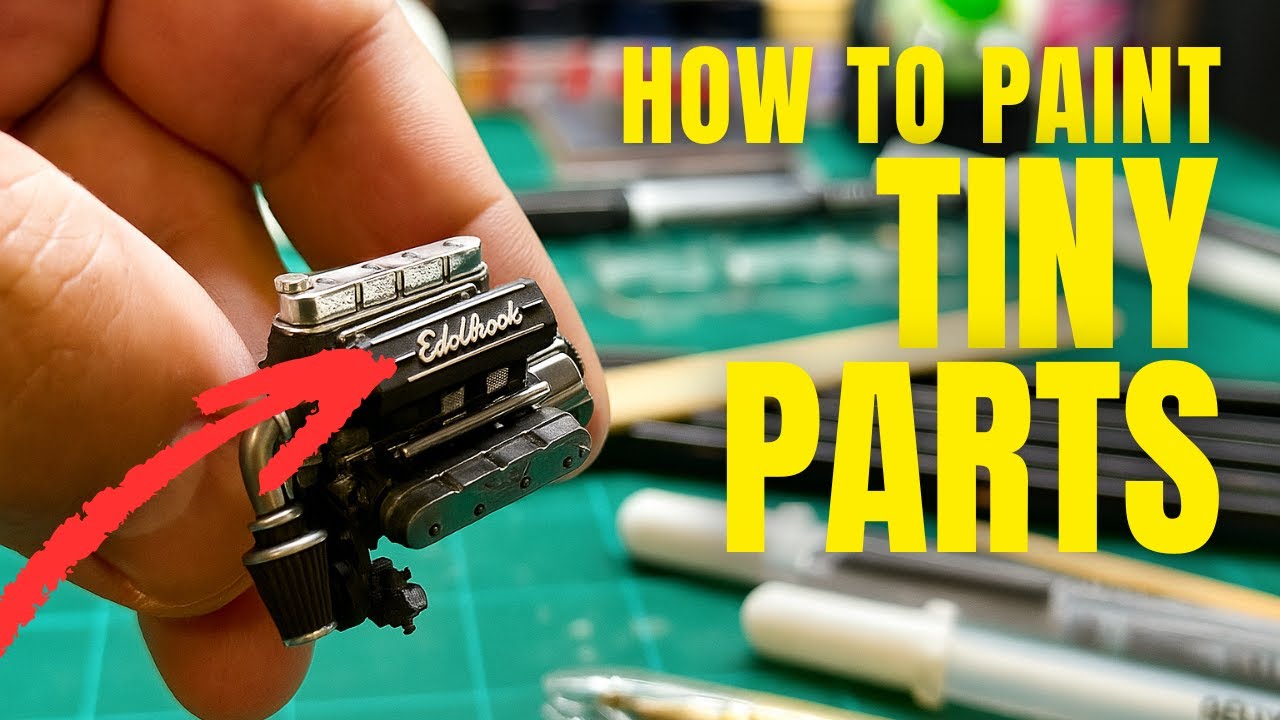 How To Paint Tiny Parts (Model car Techniques)