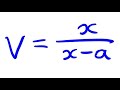 Rearrange Formula: Make x the subject when x in denominator and numerator of a fraction