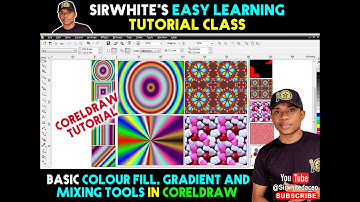 CorelDRAW tutorial: How to apply colour mixing, blending and gradient effects || #coreldraw