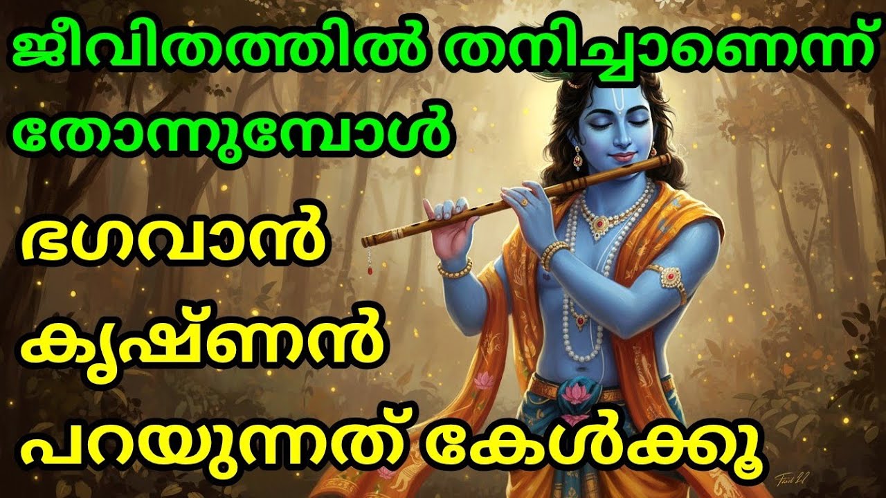ജീവിതത്തിൽ തനിച്ചാണെന്ന് തോന്നുമ്പോൾ, ഭഗവാൻ കൃഷ്ണൻ പറയുന്നത് കേൾക്കൂ Gita Upadesham | bhagavad githa