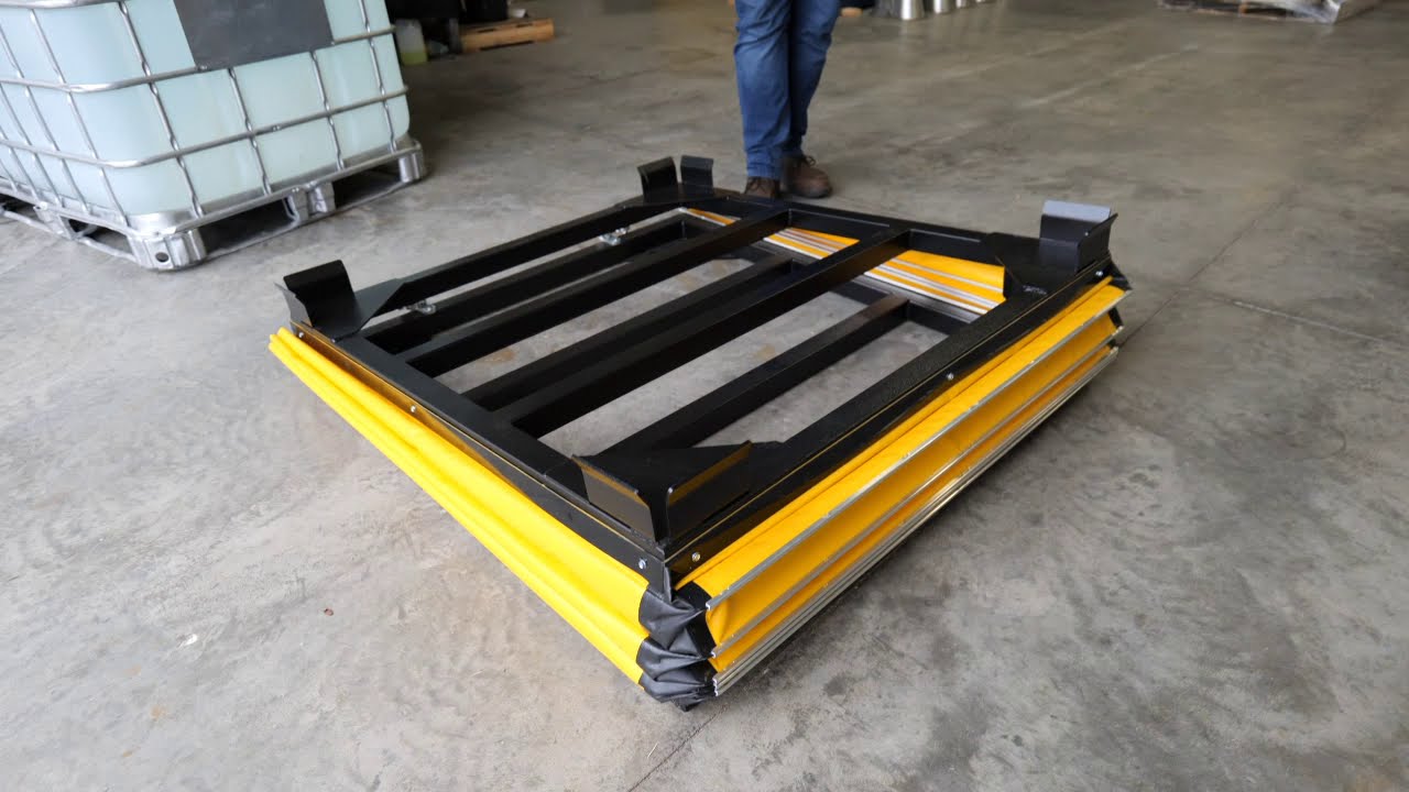 SPEC Notes Spring Loaded Tilting IBC Tote Stand YouTube SPEC Notes Spring Loaded Tilting IBC Tote Stand YouTube
