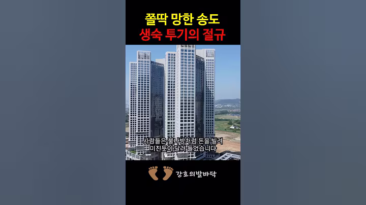 풀대출하고 폭망, 인천 송도의 눈물