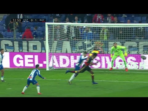 Golazo de Abdoulaye Ba en el Espanyol 2 - Rayo Vallecano 1 | Audio: Lluís Izquierdo | 18-19