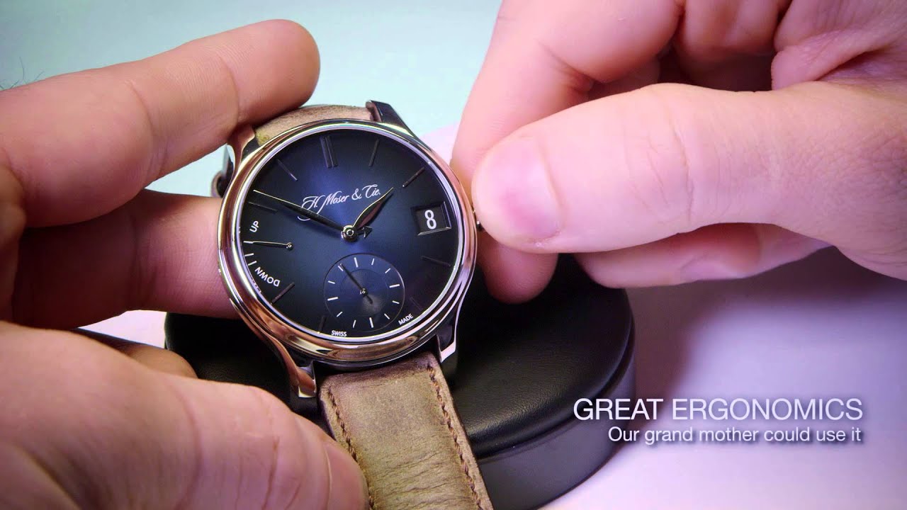 H. Moser & Cie's Smart Watch- The Endeavour Perpetual Calendar Funky Blue