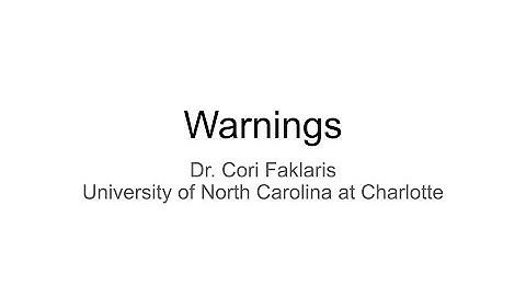 Warnings (Usable Security and Privacy)