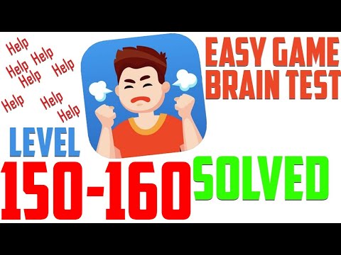 Easy Game Brain Test All Levels Solution 150-160 Complete Game Walkthrough