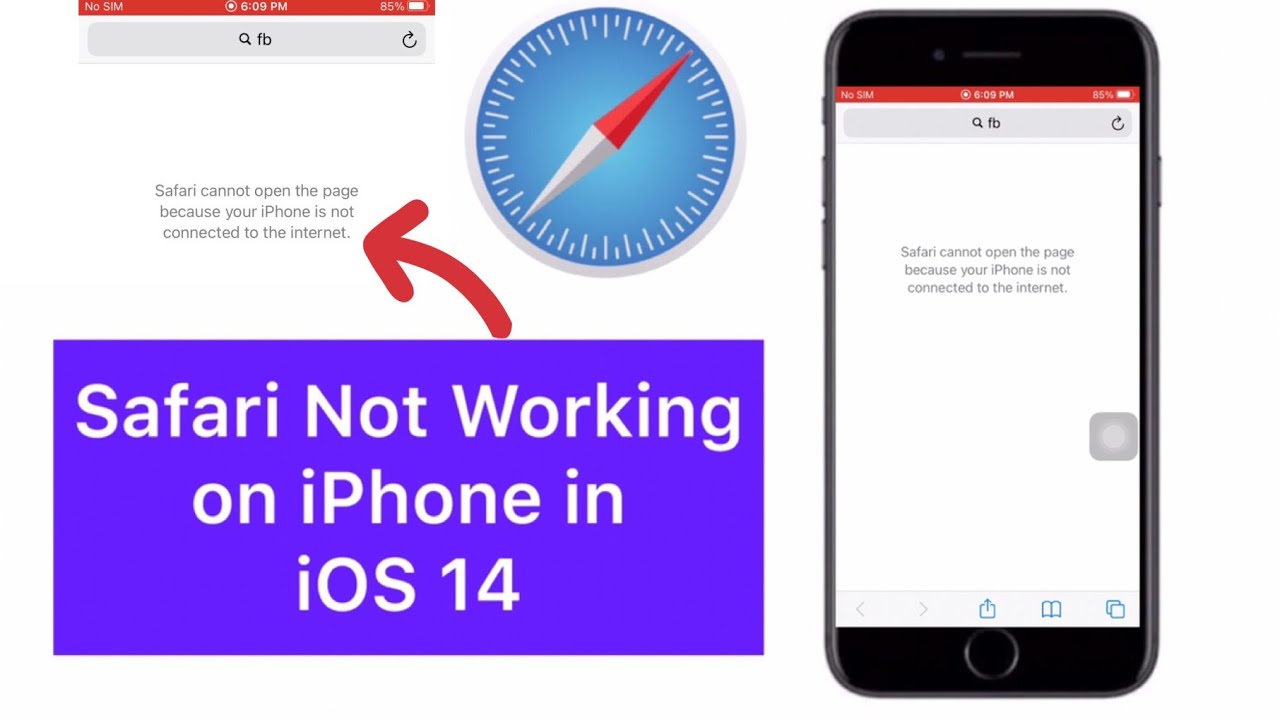safari no internet connection iphone