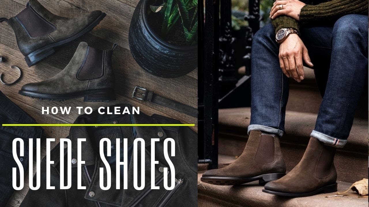 How to Clean Suede Shoes | طريقة تنظيف الاحذية الشمواه - YouTube