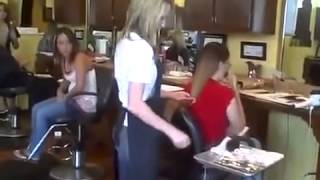 Haircut On Redhead