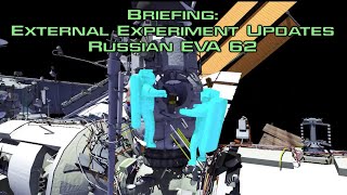 Briefing: External Experiment Updates: Russian EVA 62  Kononenko & Chub