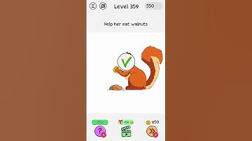 help her eat walnuts | Braindom level 359                 #shorts #gamingshorts #gameplay