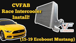 15-23 2.3L Ecoboost Mustang CV Fabrication Race Intercooler and Charge Piping Install!