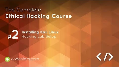 Chapter 2 topic no 5 - Installing kali linux
