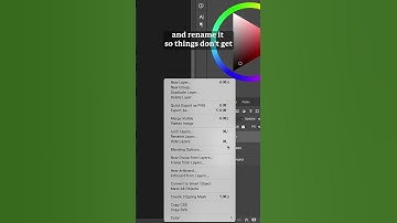 How to RENAME your Layer in Photohshop!