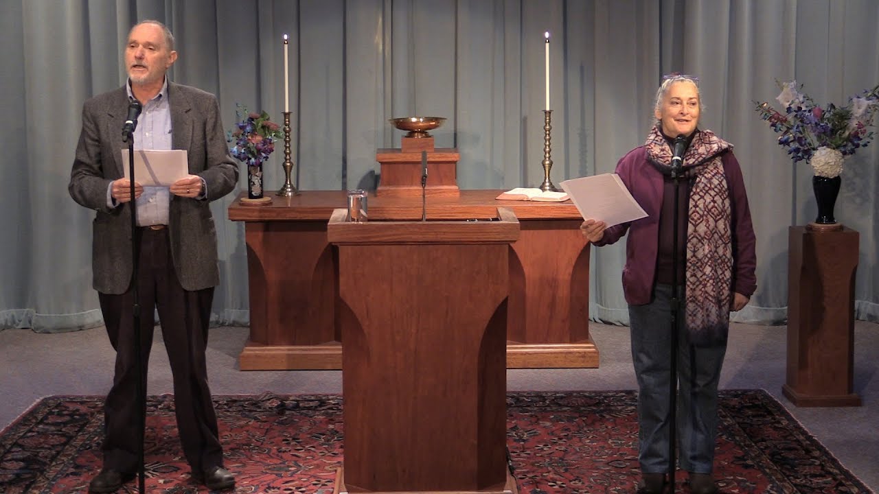 Phil Richardson and Ruth Buckingham reading 