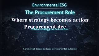 ESG Vocabulary Explained | Environmental ESG for Procurement & Supply Chains (Part 1)