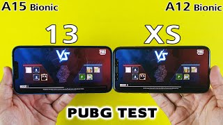 iPhone 13 vs iPhone XS PUBG TEST🔥 - A15 Bionic vs A12 Bionic PUBG MOBILE TEST