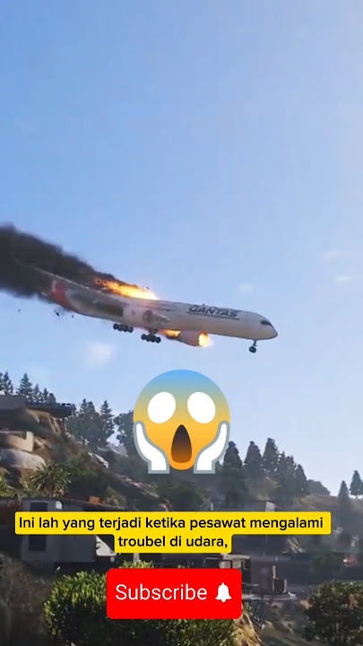 Pesawat Terbakar#shortvideo#sedih