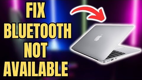 How To Fix Bluetooth Not Available On Mac (Best Method)
