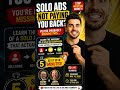 Most solo ad campaigns fail for one simple reason… 👀