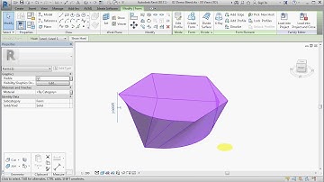 02 Create a Blend in Revit Conceptual Mass Environment