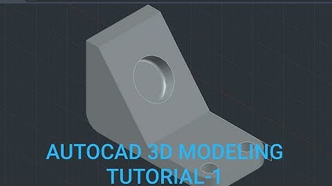 Autocad 3D Modeling Tutorial-1(How to use Extrude/Edge Fillet Commands)