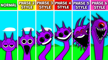 Sprunki Normal VS Phase 2 Style VS Phase 3 Style VS Phase 4 Style VS Phase 5 Style VS Phase 6 Style