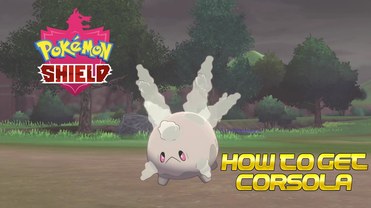 Pokémon Shield How to get Corsola in the wild YouTube