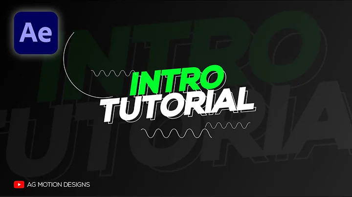 How to create YouTube intro - After effects - No plugins.