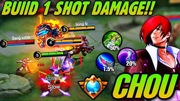 ONLY 0.1% CHOU USERS KNEW THIS SECRET CHOU BUILD! 1 SHOT EVERYONE - MLBB