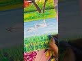 🎨 “Oil Pastel Art Progress | Peaceful Landscape Transformation”