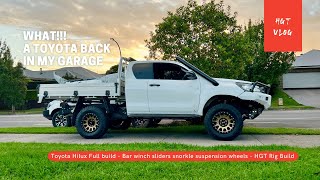 Toyota Hilux Full build  Bar winch sliders snorkel suspension wheels  HGT Rig Build