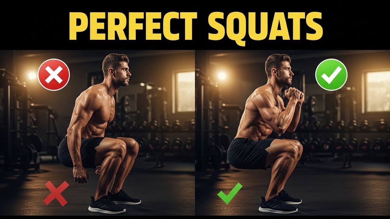 How to Do Squats at Home | Beginner Leg Workout (No Equipment ...