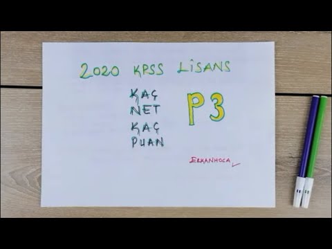 2020 KPSS LİSANS KAÇ NET KAÇ PUAN GETİRİR? - ERKAN AYRANCI (2020)