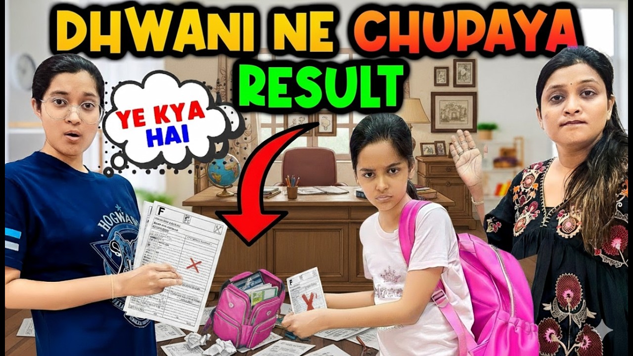 DHWANI NE CHUPAYA RESULT! 😱📄 | Mummy Ko Call Aaya 📞🤯 | Jinni Totally Shocked! | Cute Sisters