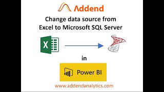 Changing the data source of Power BI file from Excel file to MS SQL Server Database