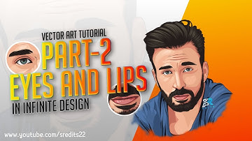 Mobile made vector art tutorial part 2 || How to make Eyes and Lips In Infinite design