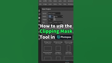 How to use the Clipping Mask tool in Photopea! #photoshop #tutorial #photopea