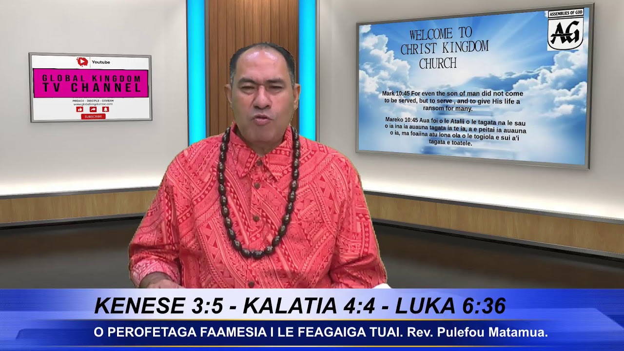 Rev. Pulefou Matamua. Christ Kingdom Church AOG Auckland.