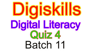 Digital Literacy Quiz 4 Batch 11 Solution 2021
