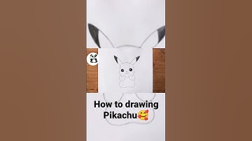 How To Draw PIKACHU | YouTube Studio Art Tutorial #shorts #pikachu