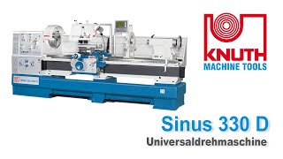 KNUTH Sinus 330/2000 D - Universaldrehmaschine für effiziente Zerspanung großer und langer Teile