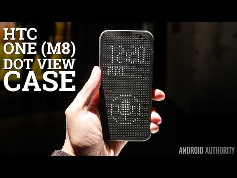 HTC One (M8) Dot View Case Hands On!