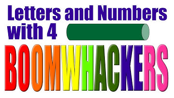 Letters and Numbers with 4 Boomwhackers | Cross-Curricular Reading and Math