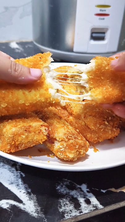 resep roti goreng isi pisang keju Mozarella #food #cooking #recipeoftheday #resepsimple